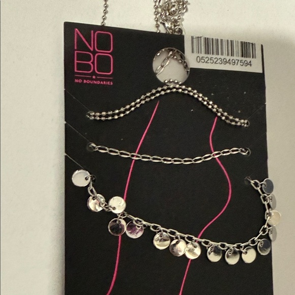 3 NOBO Silver Charm Anklet Set - Picture 4 of 5